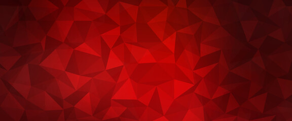 Obraz premium Light Red vector blurry triangle template. A sample with polygonal shapes. The completely new template can be used for your brand book.