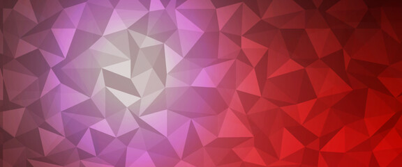 Fototapeta premium Light Red vector blurry triangle template. A sample with polygonal shapes. The completely new template can be used for your brand book.