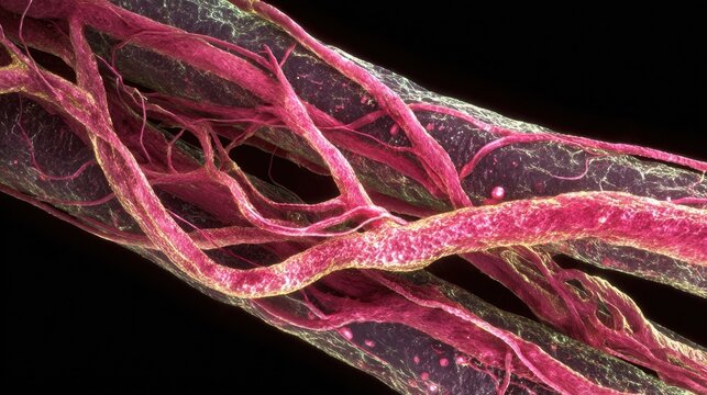 Timelapse image depicting gradual vascular congestion and pulsating movement within hemorrhoidal tissues.