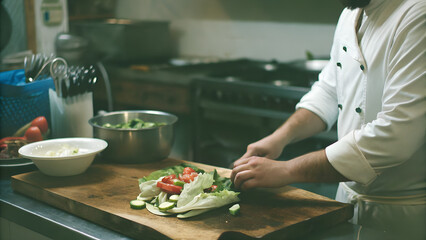 chef preparing food
