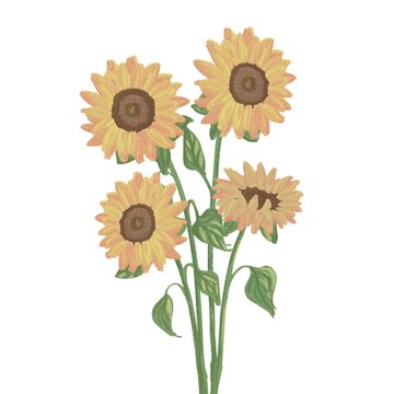 bouquet of sunflowers