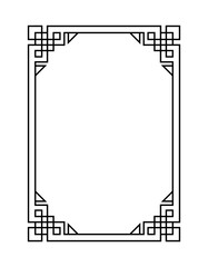 Sophisticated geometric border design for creative projects