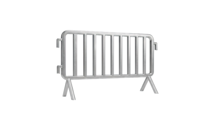 Metal crowd control barrier