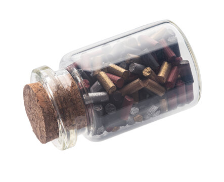 packaging of lighter flints on a white isolated background