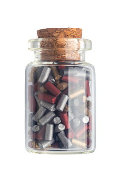 packaging of lighter flints on a white isolated background