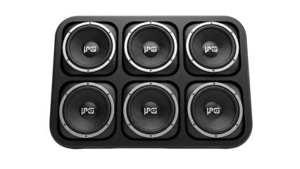Six-Speaker Bass Enclosure with PG Logo