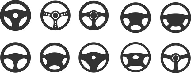 steering wheel, drive, car, transportation, vehicle, automobile, round, black, style, graphic, icon, symbol, illustration, design, automotive, steering, wheel, isolated, direction, control, modern, da