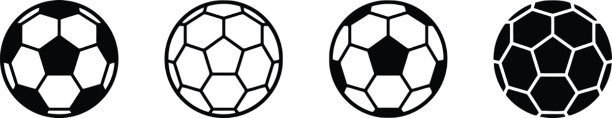 Fototapeta premium soccer ball, football, soccer, ball, vector, icon, sport, game, outline, glyph, illustration, design, element, graphic, play, team, competition, athlete, activity, recreation, field, goal, tournament,
