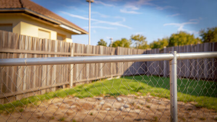 Fototapeta premium Three-Stage Fence Post Repair Progression Comparison Documentation