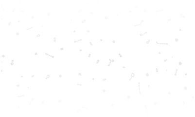 Subtle vector background with abstract scientific and technological dotted geometric elements. Ideal for data, network, digital, and modern design projects. Light gray pattern on white.