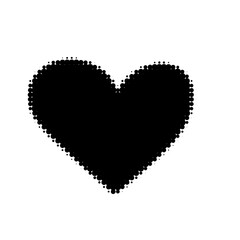 Heart halftone toner effect