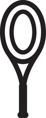 Tennis Racket Icon Silhouette Bundle
