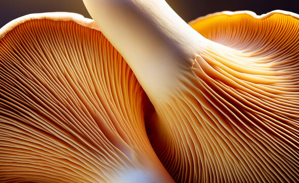 Chanterelle (Cantharellus cibarius) is a well-known edible mushroom from the Chanteraceae family. Its yellow fruiting bodies are culinary prized.
