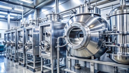 Industrial Stainless Steel Tanks in Modern Food Processing Facility