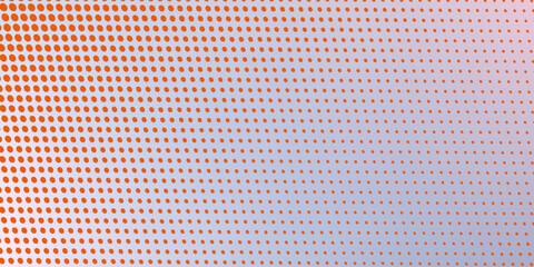abstract dot halftone with gradient red and yellow color background
