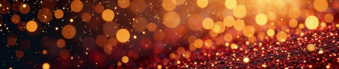 Elegant gold glitter birthday card & party invite template , background, border