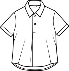 Naklejka premium silhouette of clean vector of AeroFall Shirt isolated on white background