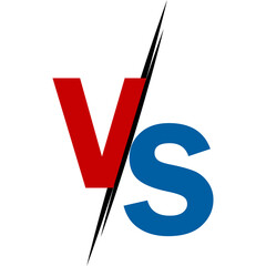 Versus Shape Illustratrion