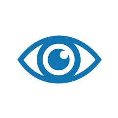 Blue Eye Symbol with Unique Design and Simplistic Style