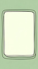 Abstract rectangle frame with copy space on a green background