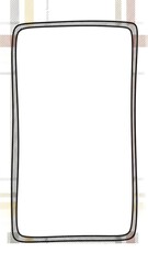 Abstract rectangle frame with copy space on plaid background