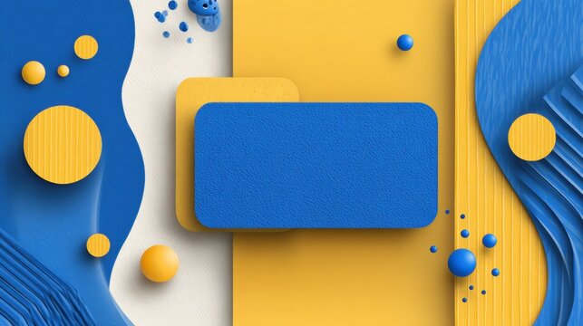 World Down Syndrome Day Banner With Minimal Design Showcasing Fun Colors and Playful Shapes for the Celebration of Dignity and Acceptance