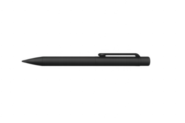 Black minimalist writing pen with transparent background