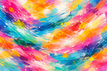 アクリルペイントのカラフル抽象背景素材
