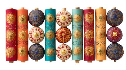 Colorful Chinese New Year celebration pattern featuring festive holiday gift box designs and vibrant party decoration paper in a bright birthday color palette