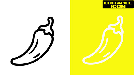 Simple chili pepper illustration Vector