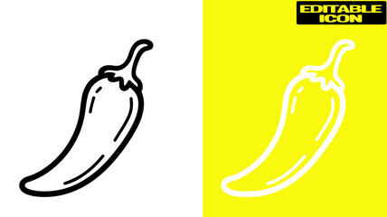 Simple chili pepper illustration Vector