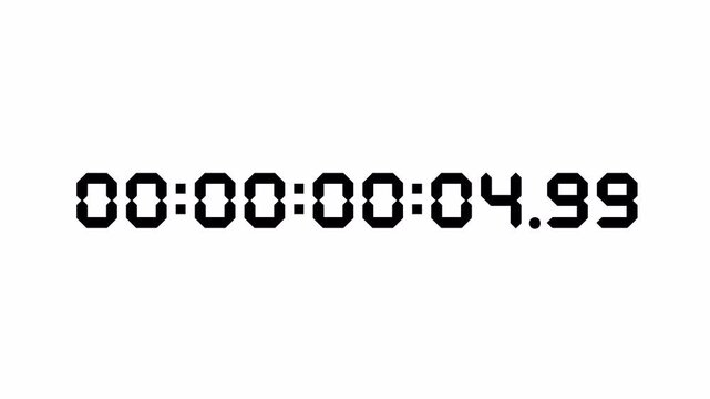 10 seconds countdown timer animation on transparent background in 4k, ten second circle countdown video with alpha channel, 10 sec countdown timer video