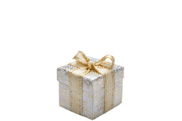 Obraz premium Small wedding gift boxes on celebration table isolated on transparent background