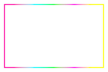Obraz premium Colorful Neon Gradient Border Frame with Glow Isolated on Transparent Backgroud