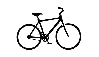 Obraz premium Black bicycle icon simple design