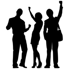 silhouette of a man with his hands