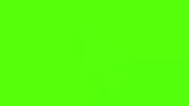 Animated cursor icon with sparkling effect on green background