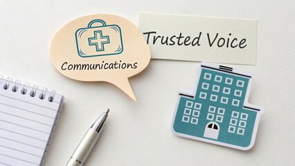 Healthcare Communication Speech Bubble With Hospital Building