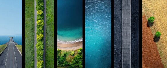 vibrant drone landscapes evoke awe through breathtaking natural and urban vistas from above