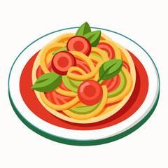 pasta with tomato and basil