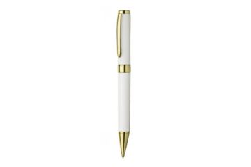 White and gold pen tool for writing and office
