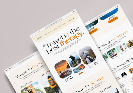 Travel Agency Landing Page Design