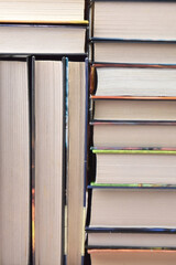 Lots of books. Educational theme. Learning concept