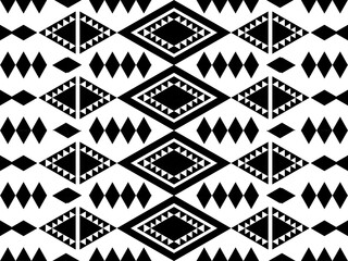 Ethnic seamless, Native patterns with simple shapes. Tribal and ethnic fabrics. Simple geometric pattern elements are best used in design, textile printing.