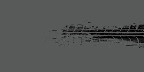 Tire track. Car, bike, motorcycle. vector