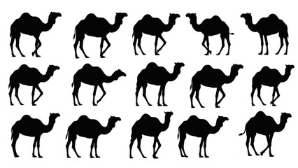 Camel Silhouette Pattern - Desert Animal Collection