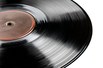 LP Vinyl Record Isolated on Transparent Background