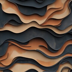 Abstract organic flowing shapes background for branding, wallpaper and web design in warm beige neutral tones, modern minimal design, natural texture composition