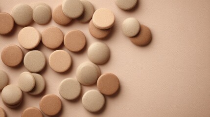 Premium Pet Treats Displayed on an Elegant Surface With Neutral Tones and Space for Announcement, Suitable for Pet Owners Looking for Quality Snacks