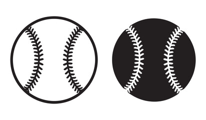 Baseball illustrations in black and white side by side